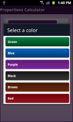 Color theme selection