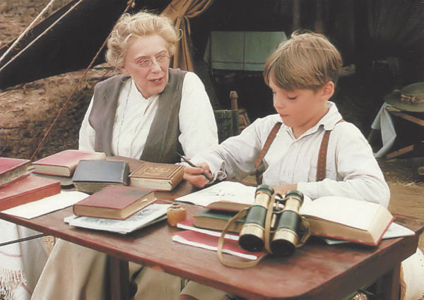 Young Indy with tutor
